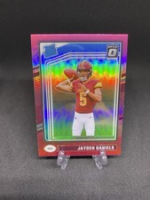 Jayden Daniels 2024 Optic Rated Rookie Pink Prizm RC #248