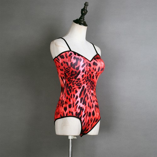 Mujer Disfraz Show Mono Cha-cha Body Competición Leopardo Rave Sling - Imagen 18 de 41