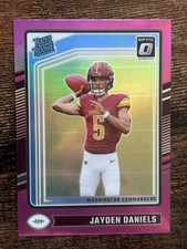 2024 Panini Donruss Optic - Rated Rookie Jayden Daniels #248 Pink Prizm (RC)
