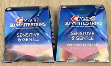 LOT OF 2 Crest 3D Whitestrips Sensitive  Gentle 18 CT x2 EXP 11/26 NEW SEALED