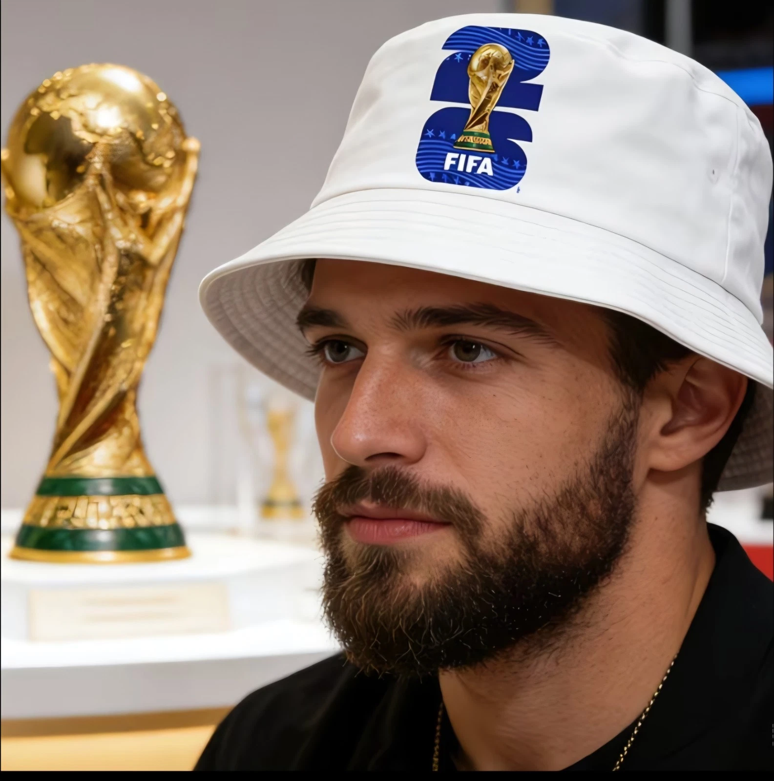 Fisherman Hat For 2026 World Cup . WHITE