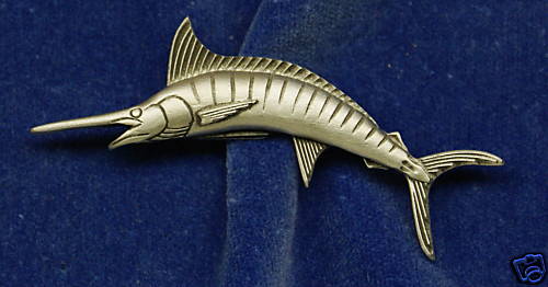 Alfiler de pescado Empire Pewter Marlin - Imagen 1 de 1