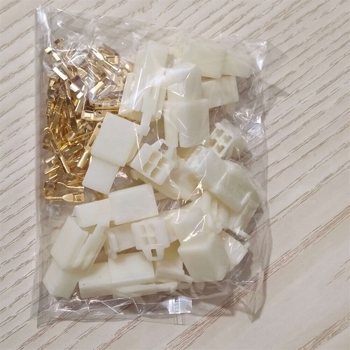 5 Kit Male Female Socket Plug 2.8mm Spade Terminal Wire Splice Connectors 4-Pin - Bild 2 von 3