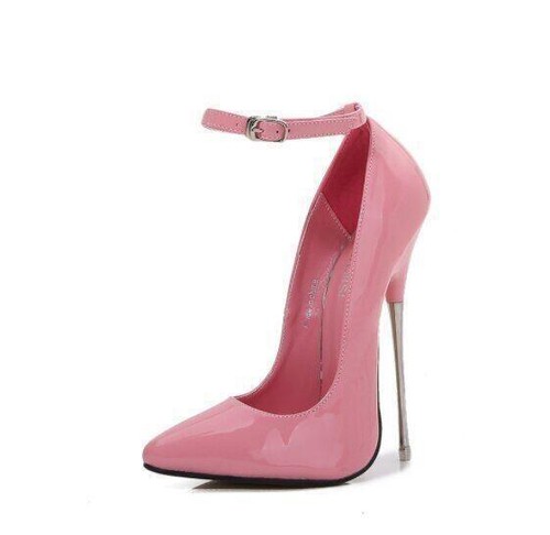 Womens Sexy Point Toe Ultra-High Metal Stilettos Pumps Shoes Nightbar Party Heel - Picture 10 of 36