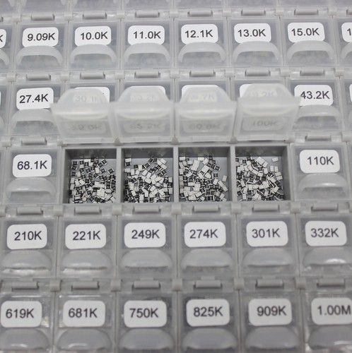 0805 SMD SMT 144 valores 1% kit de resistencia de muestra de ingeniería en CAJA-TODO E96 14400p - Imagen 3 de 8