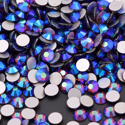 Glitter Rhinestone Crystal AB Non Hot Fix FlatBack Strass Garment Nail Art Stone - Picture 16 of 37