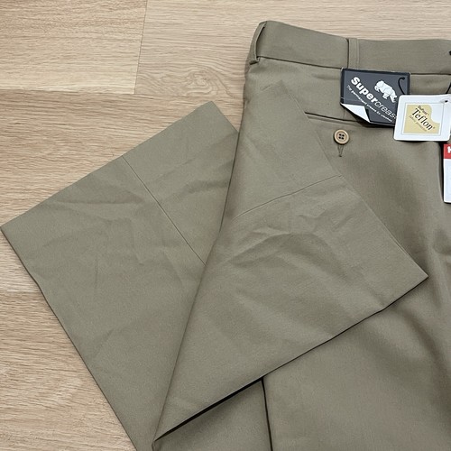 Hard Yakka Permanent Press Plain Front Tan Work Trouser Pants Men's 92r NWT T22 - Picture 3 of 11