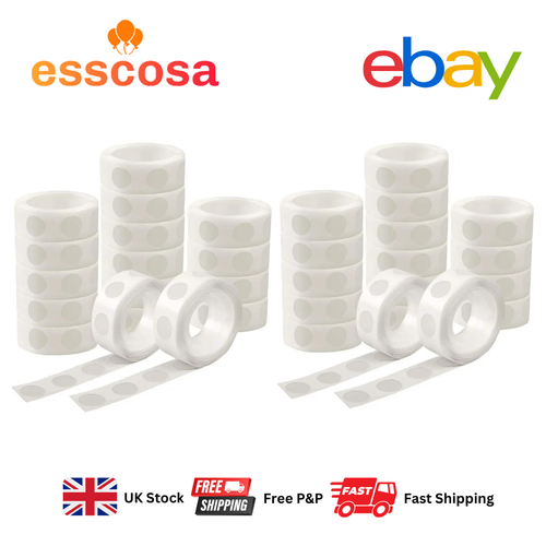 200Adhesive Dots Tape DIY Balloon Double Sided Sticky Glue Sticker Decoration UK - Picture 8 of 18