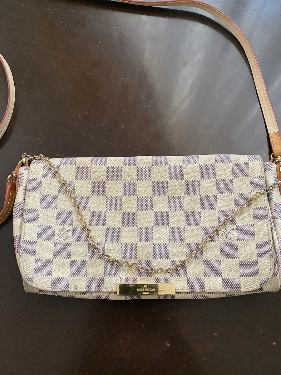 Lv favorite MM damier azur canvas, Luxury, Bags & Wallets on Carousell