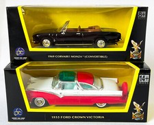 FORD CROWN VITORIA 1955 + CORVAIR MONZA 1969 1:43 Scale Model Toy Car Miniature