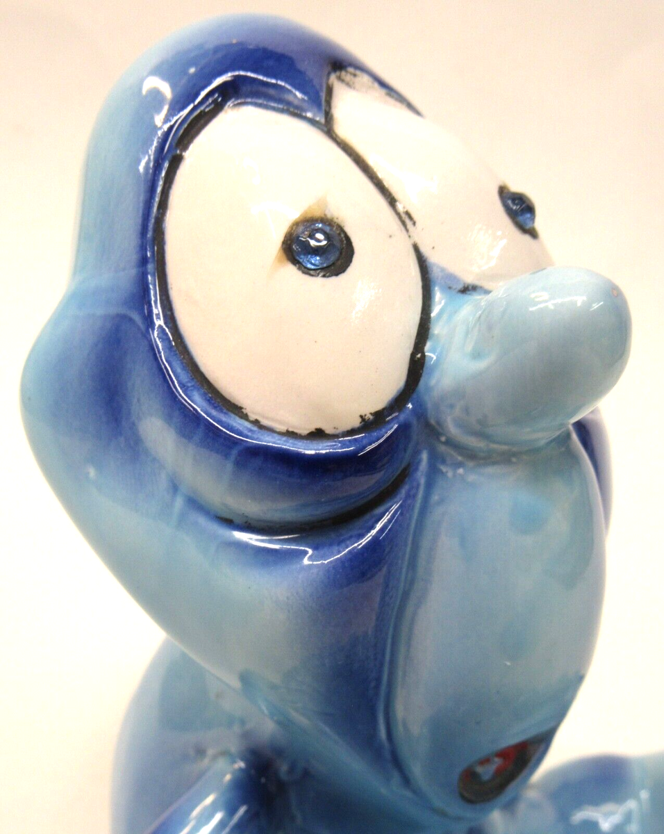 1960's Kreiss Psycho Ceramic SAD BLUE MAN Ashtray figurine | eBay