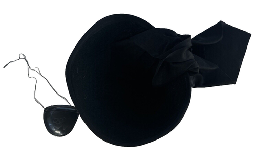 Teschio pirata berretto e toppa occhi accessorio costume Halloween cosplay - Foto 7 di 7