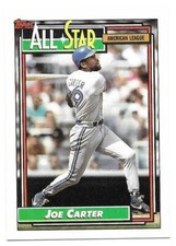 JOE CARTER 1992 TOPPS ALL STAR CARD NEAR MINT+ CONDITION