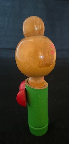 Vintage 8” Tall 1970s Signed Kokeshi Doll from Japan - Picture 2 of 10