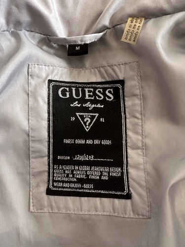 GUESS Gray Puffer Jacket Women’s Sz M - Picture 8 of 8