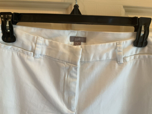 NWT J Jill Pant 8P Womens Cotton Blend Stretch Straight Chino Zip Clasp 4 pocket - Picture 6 of 8