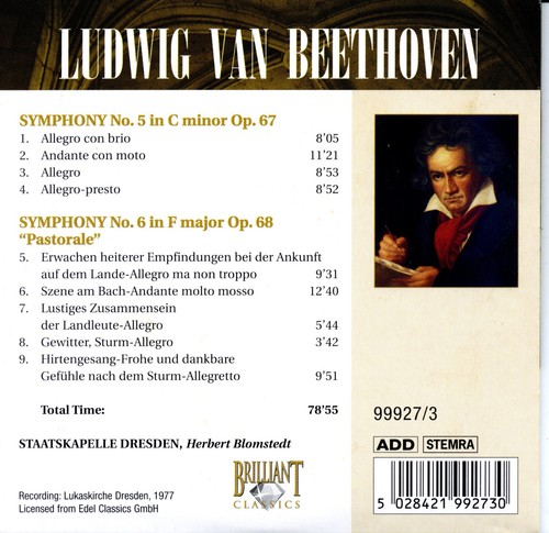 BEETHOVEN Symphonie Complete Herbert BLOMSTEDT Staatskapelle Dresden [5 x CD] - Picture 8 of 10