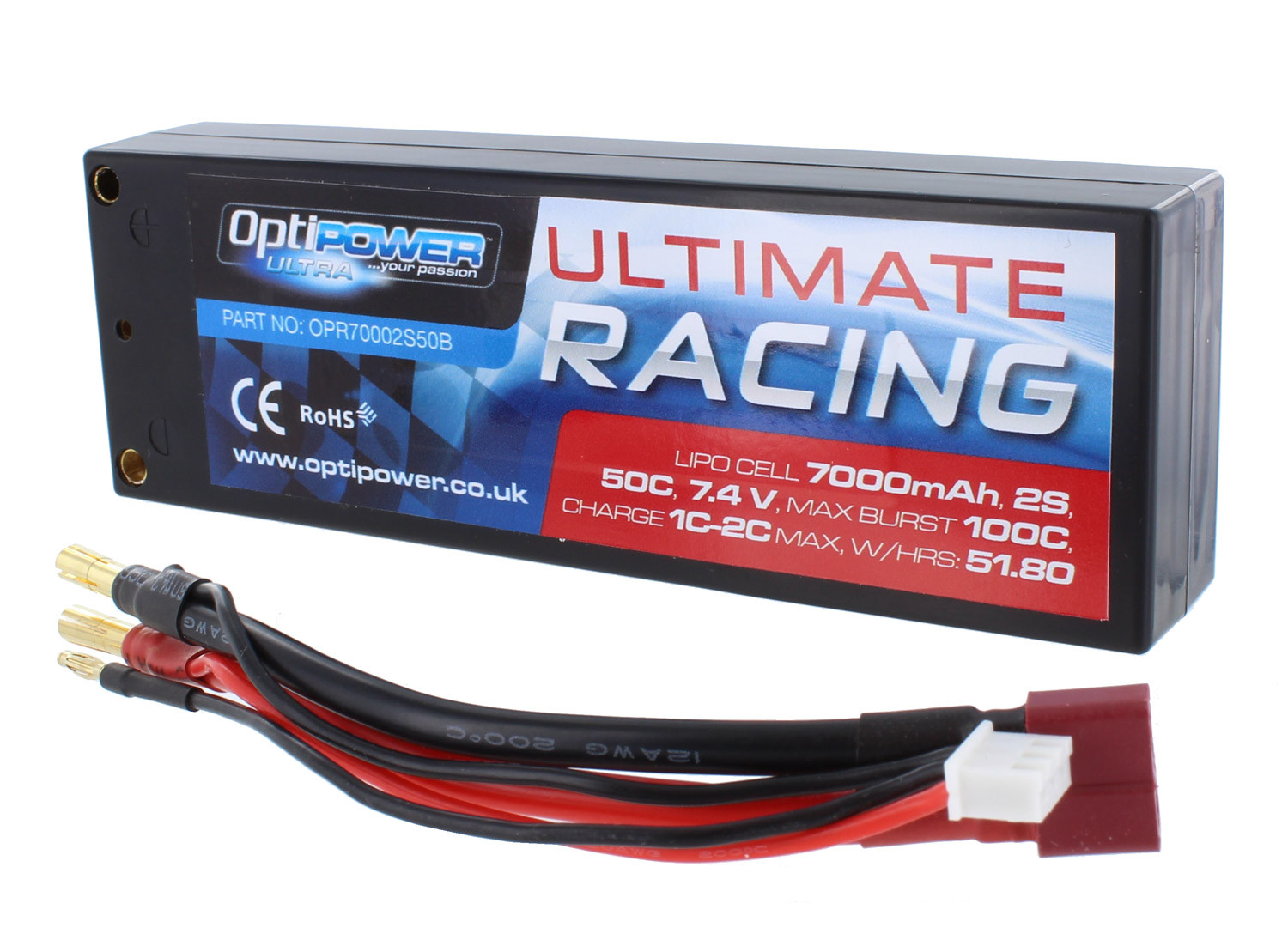 Paquete De Carrera OptiPower 2S 7000mAh OPR 70002S-50B Paquete De Carrera OptiPower 2S 7000mAh OPR 70002S-50B