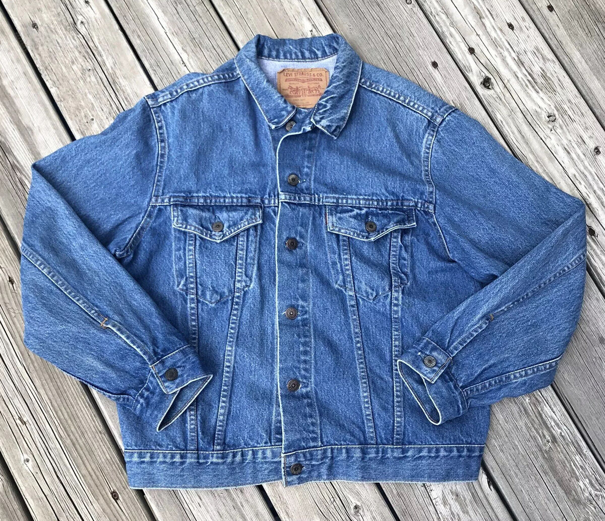 VTG Levi Strauss & Co Denim Jean Trucker Jacket Size 44 VTG Levi Strauss & Co Denim Jean Trucker Jacket Size 44