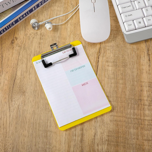 Small Clipboards 4 X 6 Inch,8 Pack Plastic Colorful Mini Clipboard A6 Memo Size - Picture 8 of 12