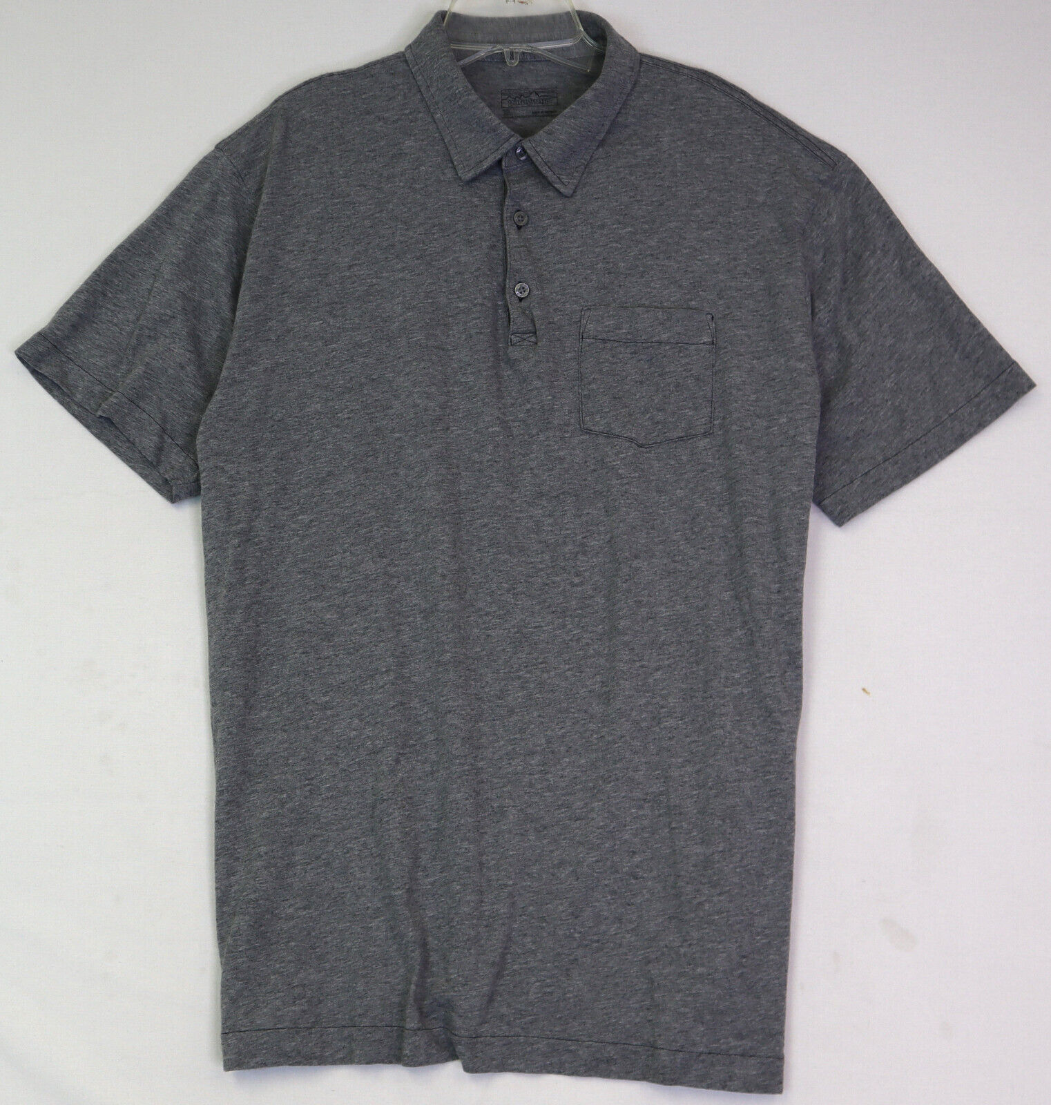 Patagonia Polo Shirt Men's XL Heather Gray w/Pock… - image 2