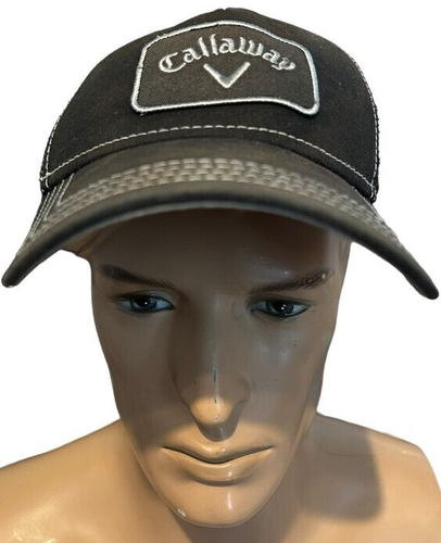 callaway mesh snapback adjustable charcoal gray truckers hat OSFA - Picture 2 of 7