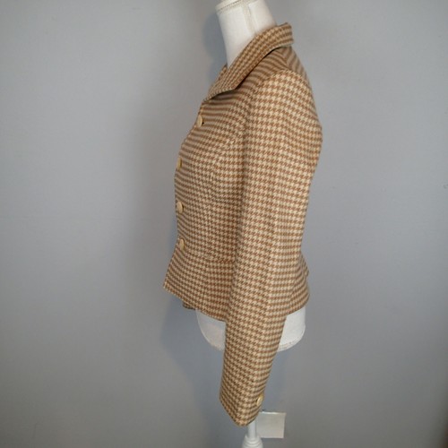 Ralph Lauren Black Label Blazer Jacket Sz 8  Beige Brown Wool Cashmere Lined  - Picture 7 of 12