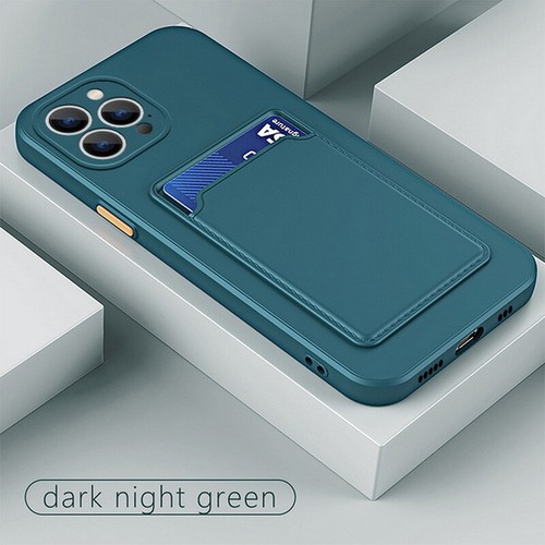 For iPhone 15 14 13 Pro Max 12 11 Shockproof Silicone Card Slot Soft Case Cover - Picture 11 of 19