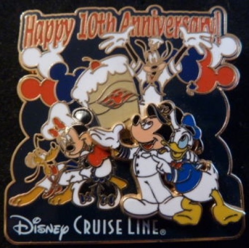 Pin Disney: Disney Cruise Line DCL - 10 aniversario Fab 5 (LE 500) - Imagen 1 de 1