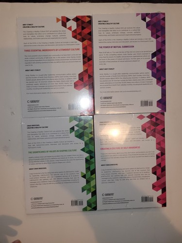 Andy Stanley CREATINGHEALTHY CULTURE DVD LOT 4 UNOPENED SEALED - Picture 4 of 8