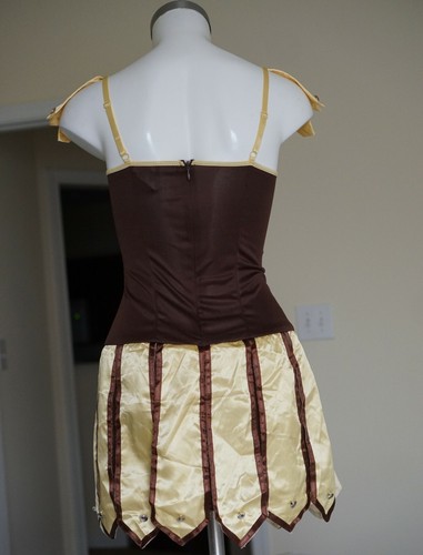 Dreamgirl S Women's Warrior Remember The Trojans Dress + Accessories - Picture 5 of 12