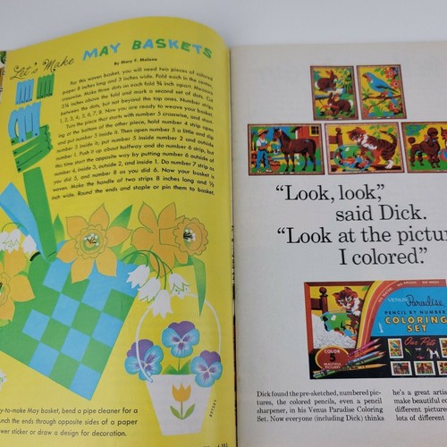VTG Jack And Jill Magazine May 1964 w/ Wrigley Zoo Pop Up in Good Condition - Picture 2 of 12
