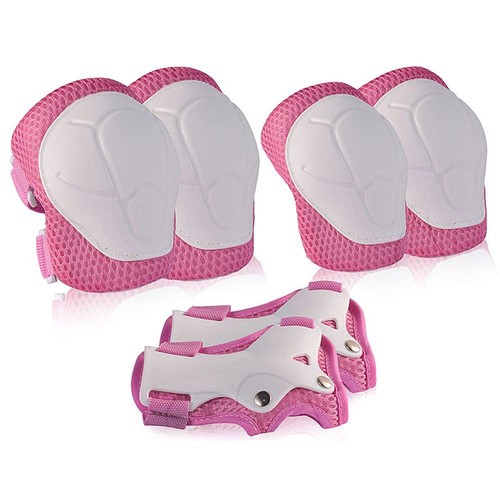 6Pcs Kids Elbow Wrist Knee Pads Protective Gear Set Skate Roller Cycling Bike - Picture 18 of 21