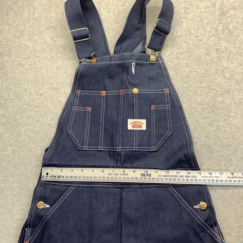 Round House Classic Overalls 30x30 966 USA Made Vtg Farm Denim Work Carpenter - Picture 13 of 16