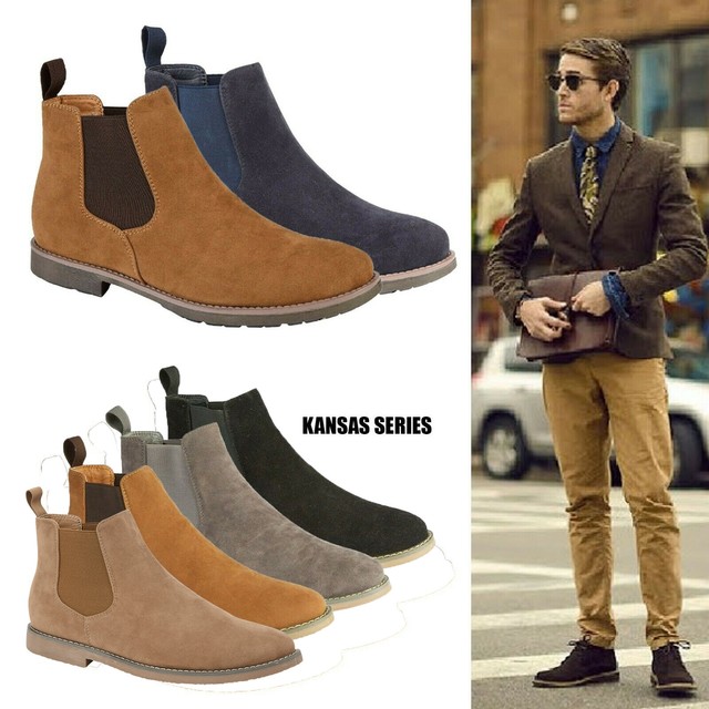 light tan mens chelsea boots
