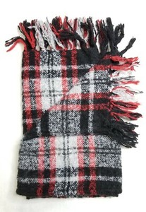 Charter Club Womens Boucle Plaid Infinity Scarf