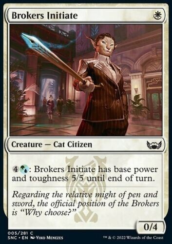 MTG Brokers Initiate Magic the Gathering Cat Citizen Creature Karte NM/M 005 - Bild 1 von 1