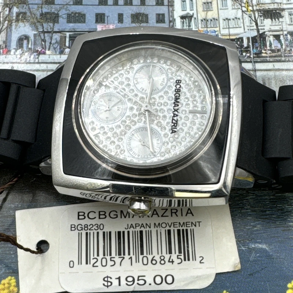 BCBG MAXAZRIA BG8230 Black With Rhinestone Dial Women's Watch - image 4 of 4