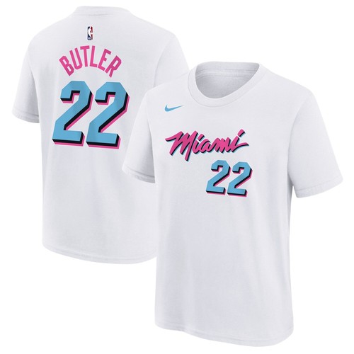 [9Z2B7NBFZ-HEAJB] YOUTH NIKE NBA HEAT ' BUTLER '24/25 CITY EDITION N&N T-SHIRT - Picture 1 of 2