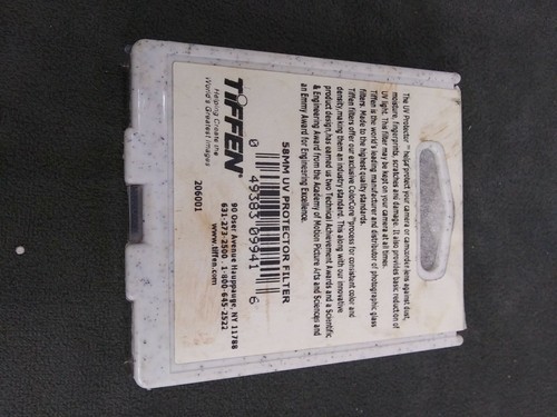 TIFFEN UV Coated Lens Filter Safety Protector Genuine USA 58mm used - Picture 4 of 4