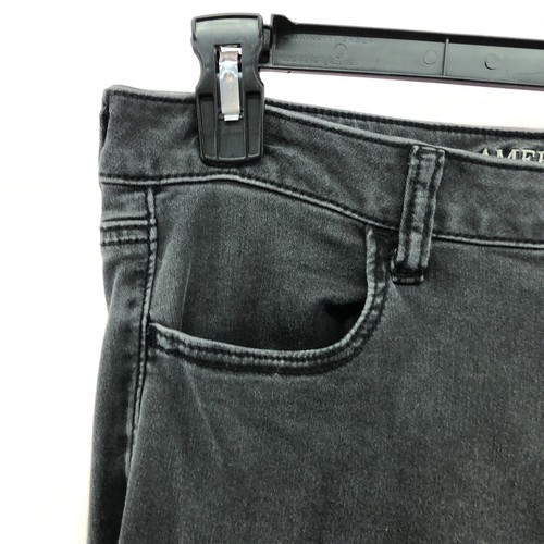 American Eagle Outfitters schwarze Jegging super Stretch abgenutzt Größe 14 Damen - Bild 2 von 12