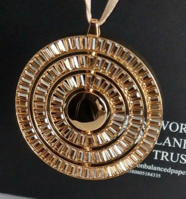 Swarovski Icons of Design Ornament Gold 5572958 Original Box NEW MIB
