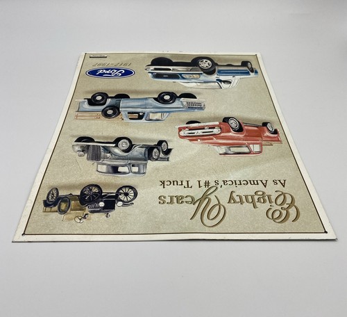 VTG 1996 Ford Metal Sign 80 Years Tribute America's Pickup Truck 1917-1997 Decor - Picture 10 of 13