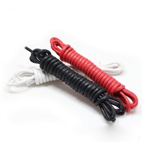 Round Premium Waxed Cotton Shoelaces Sneakers Colored Shoe Laces Boot Strings ♡ - Bild 2 von 21