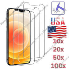 Lot Tempered Glass Screen Protector For iPhone 14 13 12 11 Pro Max XR XS X 8 7 6