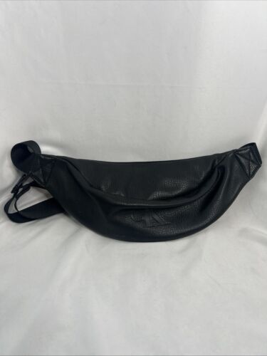 Calvin Klein CK Kunstleder Bauchtasche Tasche Schwarz Unisex Umhängetasche