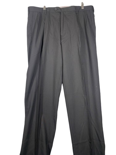 Lands' End Mens Traditional Fit Comfort-First Year'rounder Wool Dress Pants 35 - Picture 4 of 14