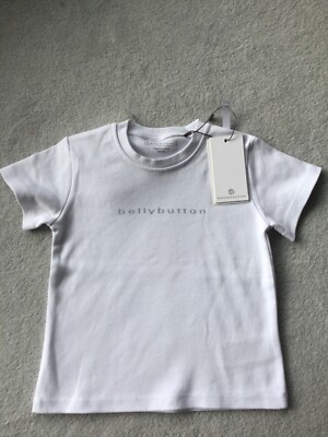 Bellybutton T Shirt Junge Mädchen weiß Gr 80 neu 