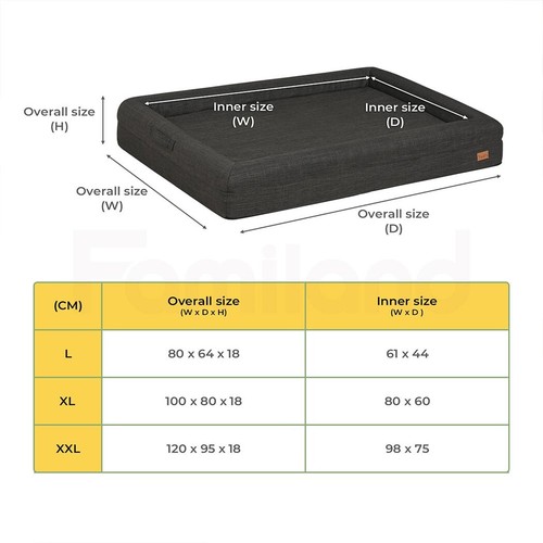 Pet Dog Calming Bed Cat Sofa Beds Removable Washable Mat Waterproof Linner Warm - Picture 178 of 462