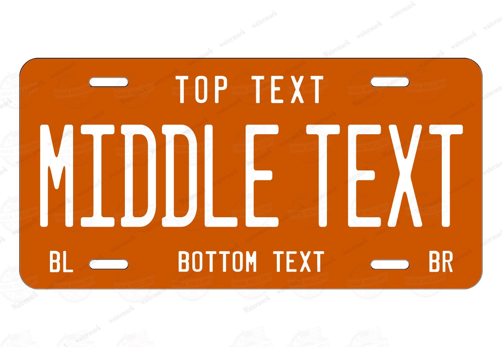 Personalized Any text/Color License Plate Tag Car Bicycle ATV Bike